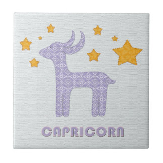Capricorn zodiac Baby Blue Fliese