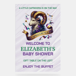 Capricorn Zodiac Baby Shower Acrylschild