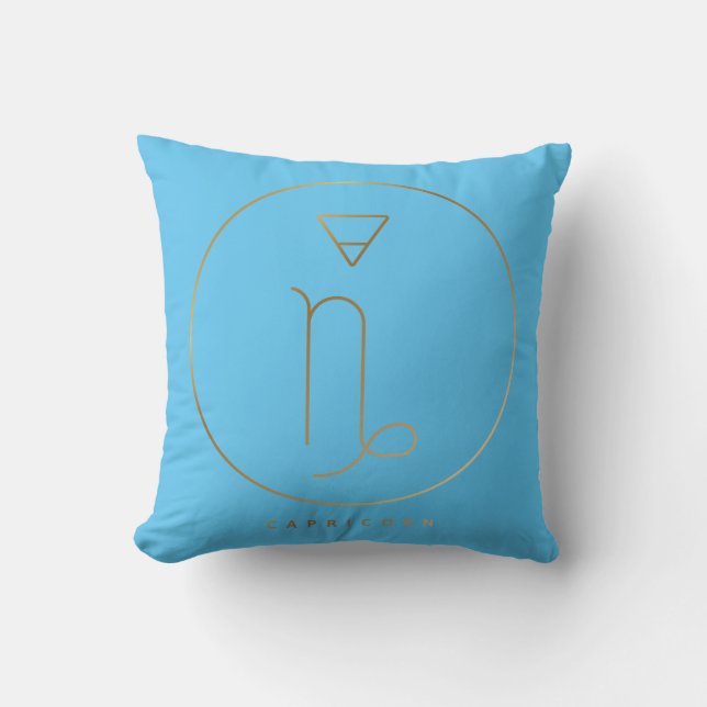 Capricorn Zodiac Emblem Pillow Kissen (Vorderseite)