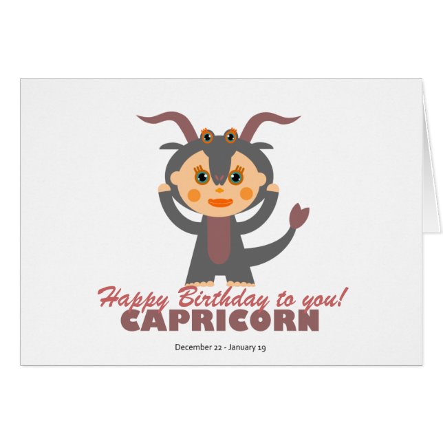 Capricorn Zodiac für Kinder (Vorderseite (Horizontal))