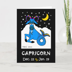 CAPRICORN - ZODIAC GREETCARD KARTE