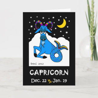 CAPRICORN - ZODIAC GREETCARD KARTE
