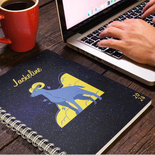 Capricorn Zodiac l Modern Galaxy Sky Star Kalender Planer
