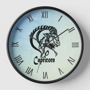 Capricorn Zodiac Misty w Roman Numery Uhr