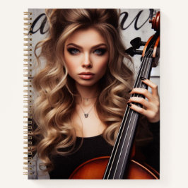 Capricorn Zodiac Musician Bass Notizbuch
