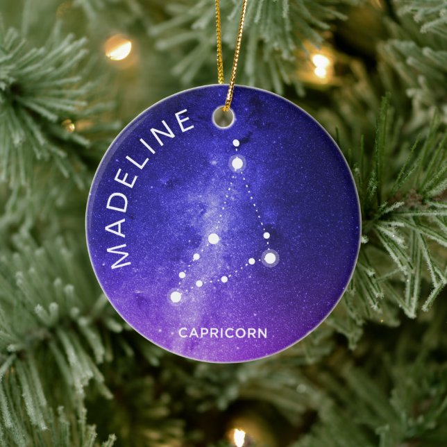 Capricorn Zodiac Ornament Personalisiertes Zodiac- (Baum)