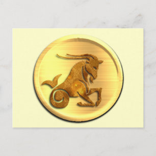 Capricorn Zodiac Postcard Postkarte