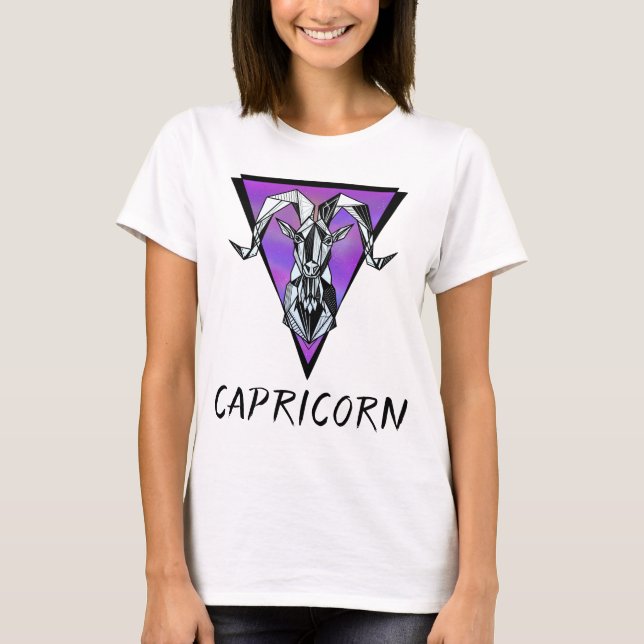 Capricorn zodiac-Schild Horoskop T-Shirt (Vorderseite)