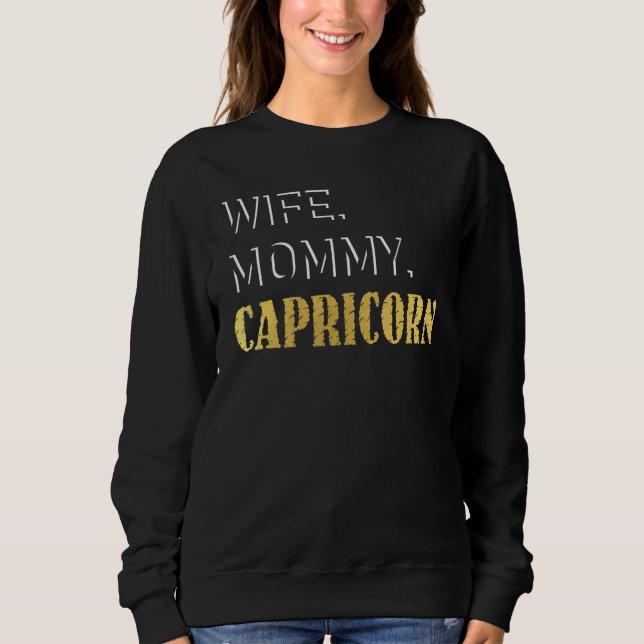 Capricorn Zodiac Sign_7 Sweatshirt (Vorderseite)