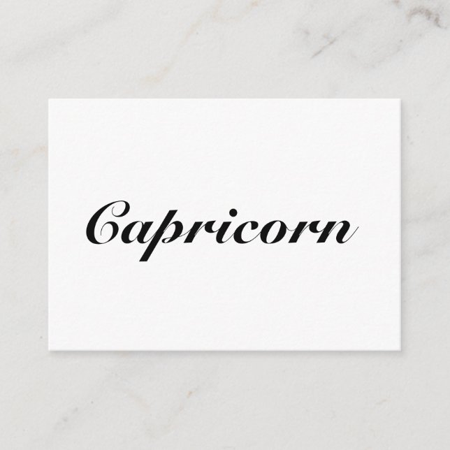 Capricorn Zodiac Sign Astrologie elegant klassisch Hinweiskarte (Vorderseite)
