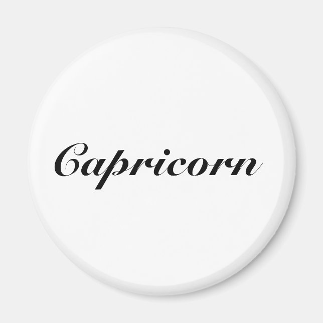 Capricorn Zodiac Sign Astrologie elegant klassisch Magnet (Vorne)