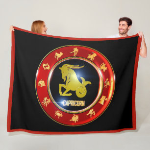 Capricorn Zodiac Sign Astrologie Fleece Blanket
