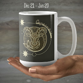 Capricorn Zodiac Sign Astrologie Mandala Spirituel Kaffeetasse
