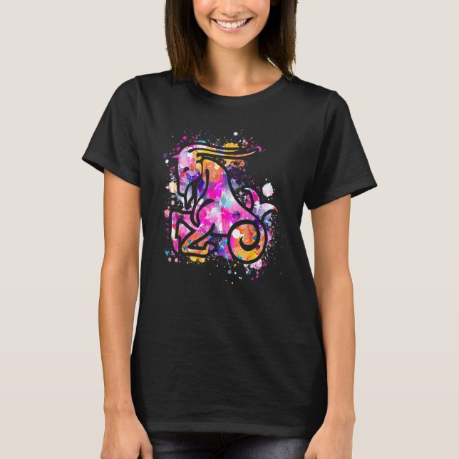 Capricorn Zodiac Sign Astrology T-Shirt (Vorderseite)