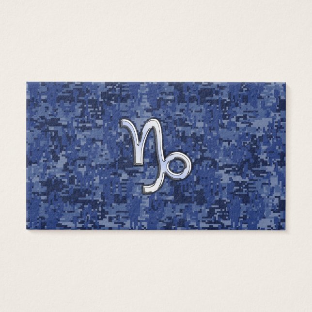 Capricorn Zodiac Sign auf der blauen digitalen Cam (Vorderseite)