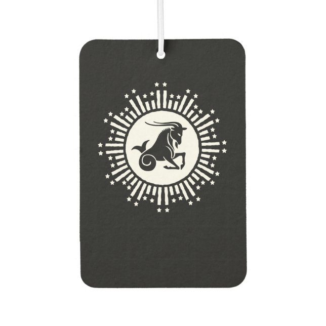 Capricorn Zodiac Sign Goat Cosmic Sternexplosion D Autolufterfrischer (Vorderseite)