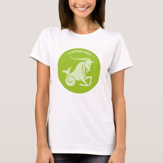 Capricorn, Zodiac Sign, Horoscope, Astrology T-Shirt (Vorderseite)