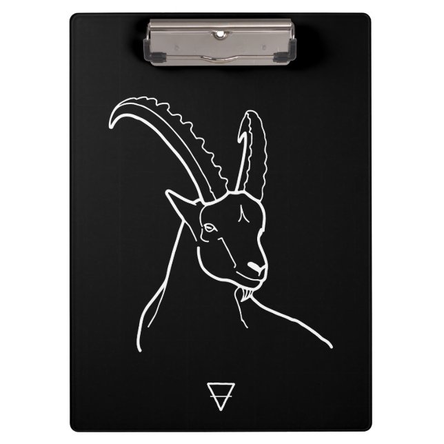 Capricorn Zodiac Sign -  Klemmbrett (Vorderseite)