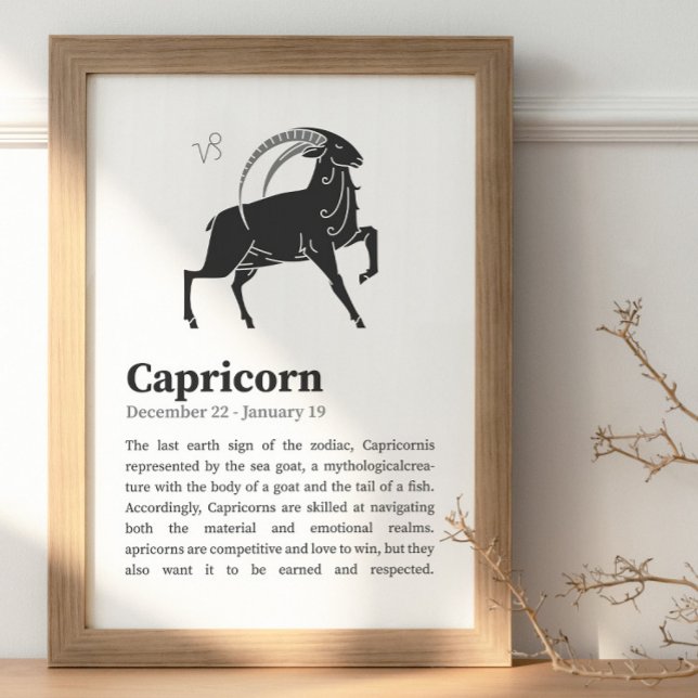 Capricorn Zodiac Sign Poster (Von Creator hochgeladen)