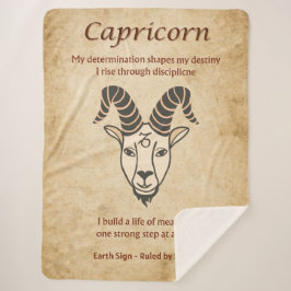 Capricorn Zodiac Sign with Affirmations Sherpadecke