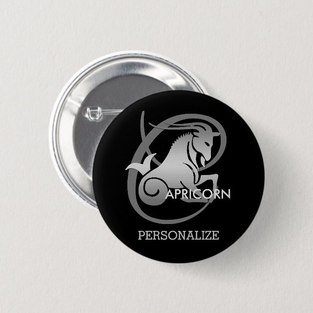 Capricorn - Zodiac-Signaltaste Button (Vorne & Hinten)