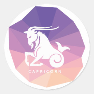 Capricorn zodiac signiert moderne Aufkleber