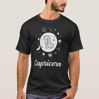 Capricorn Zodiac Signs Geburtstag Astrologie Horos T-Shirt