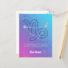 Capricorn Zodiac Star Sign Horoscope Constellation Feiertagspostkarte