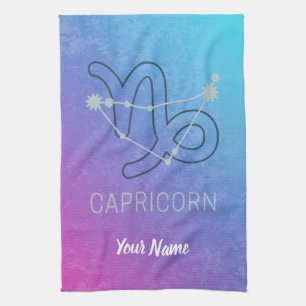 Capricorn Zodiac Star Sign Horoscope Constellation Geschirrtuch