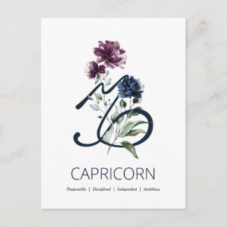 Capricorn Zodiac Star Sign Postkarte