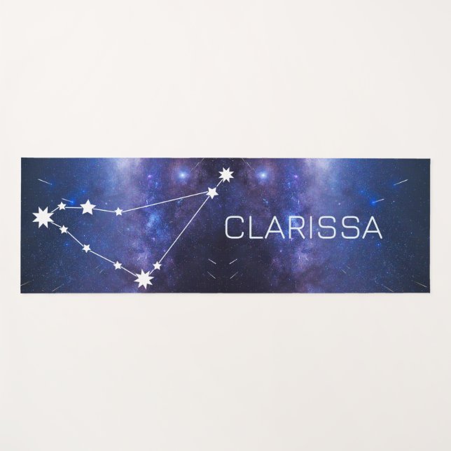 Capricorn Zodiac Star Sign Yoga Mat Yogamatte (Vorderseite (Horizontal))