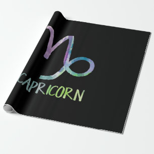 Capricorn Zodiac Symbol Astrologie Sea Goat Gesche Geschenkpapier