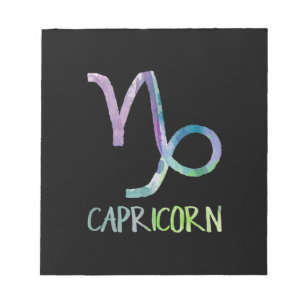 Capricorn Zodiac Symbol Astrologie Sea Goat Gesche Notizblock