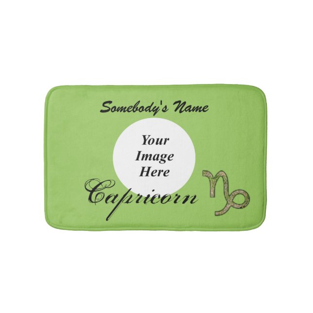 Capricorn Zodiac Symbol Element von K Yoncich Badematte (Vorderseite)