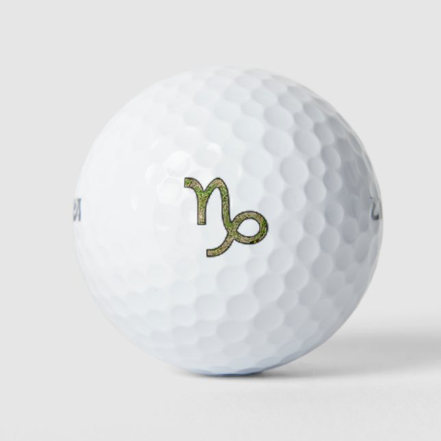 Capricorn Zodiac Symbol Element von K Yoncich Golfball (Vorderseite)