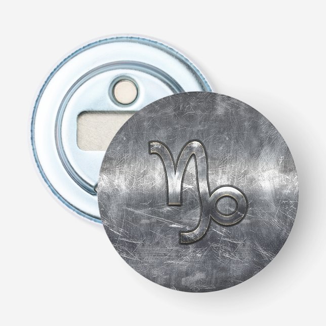 Capricorn Zodiac Symbol Grunge Not Style Flaschenöffner (Vorderseite)