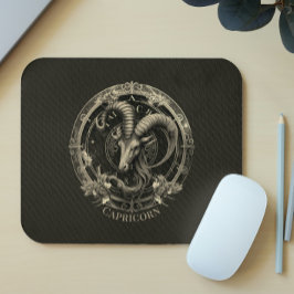 Capricorn Zodiac Symbol Sea Goat Celestis Fantasy Mousepad