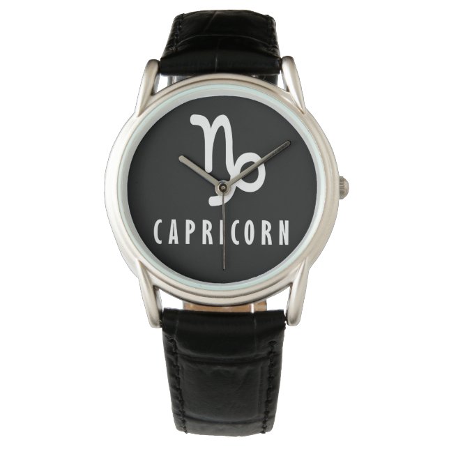 Capricorn-Zodiac-Zeichen Armbanduhr (Vorderseite)