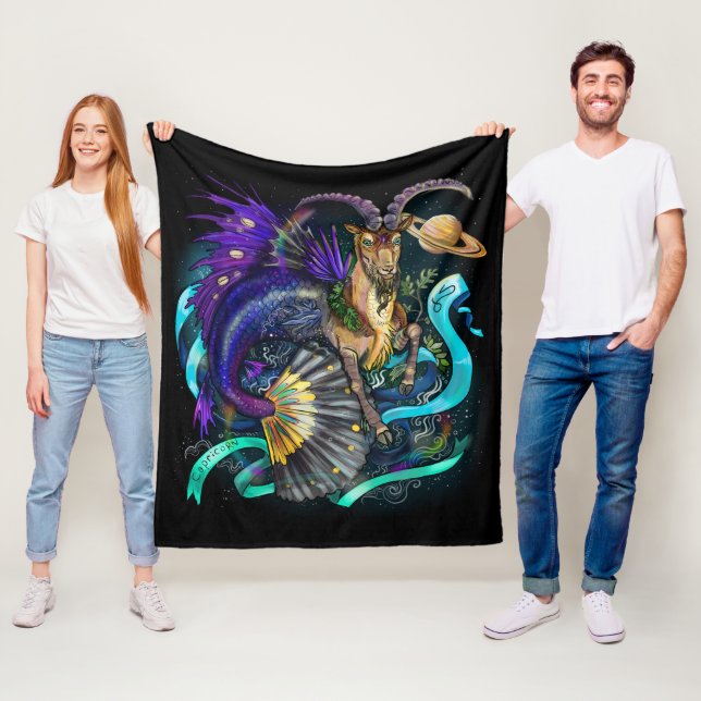 Capricorn-Zodiac-Zeichen Fleecedecke (Beispiel)