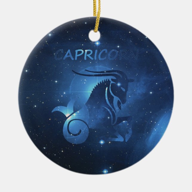 Capricorn-Zodiac-Zeichen Keramik Ornament (Vorne)