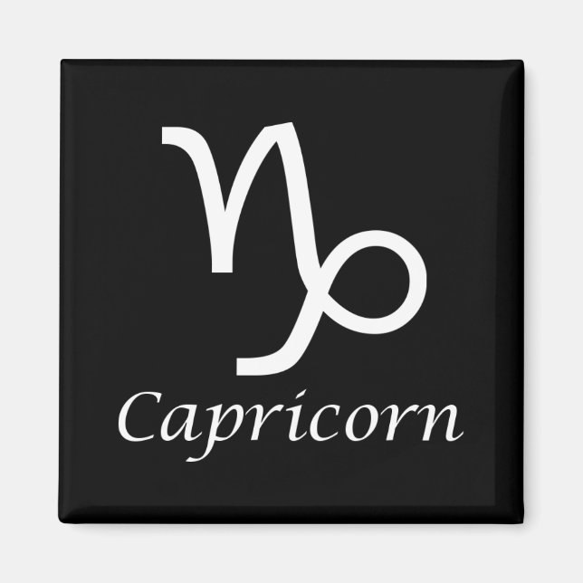 "Capricorn" Zodiac-Zeichen Magnet (Vorne)
