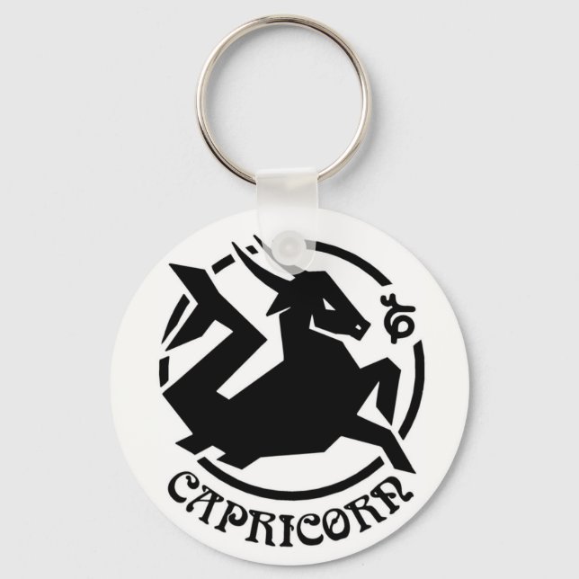 Capricorn-Zodiac-Zeichen Schlüsselanhänger (Vorderseite)