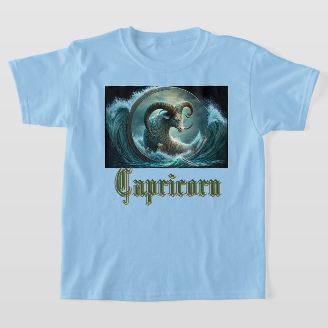 Capricorn-Zodiac-Zeichen T-Shirt (Ablage )