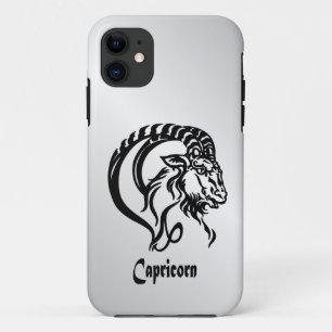 Capricorn Zodiac Zeichen und Symbol Silber Case-Mate iPhone Hülle