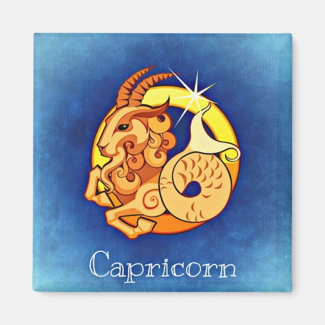 Capricorn-Zodiakmagnet Magnet (Vorne)