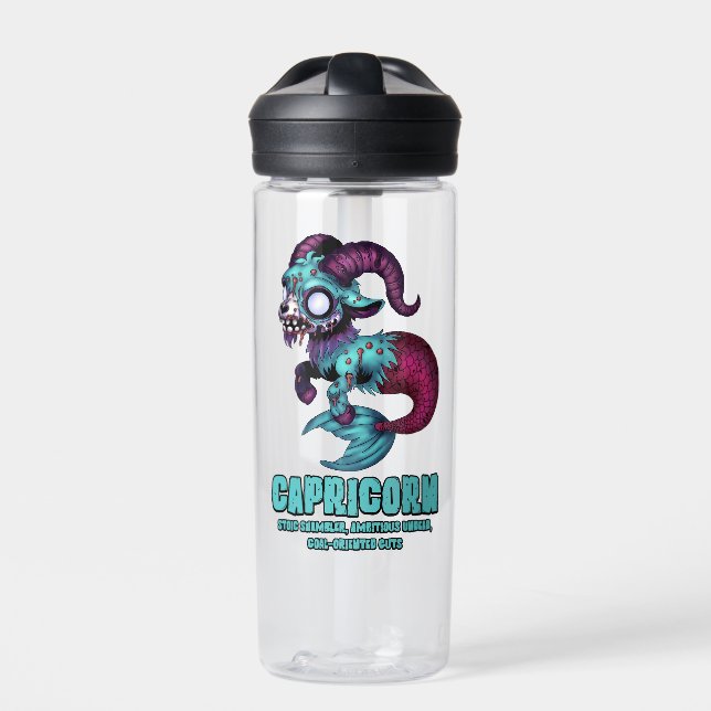 Capricorn Zombie Trinkflasche (Vorderseite)