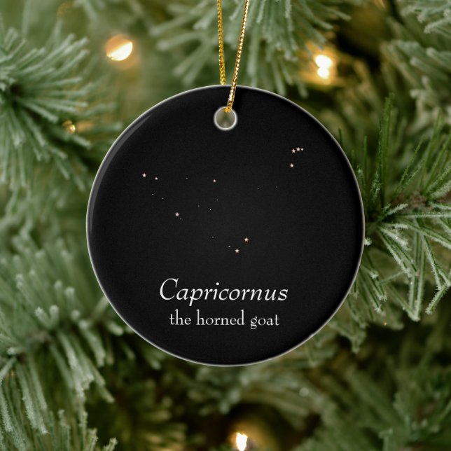 Capricornus Constellation Keramik Ornament (Baum)