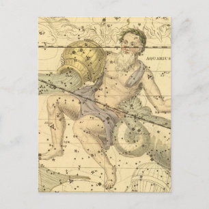 Capricornus und Aquarius Postkarte