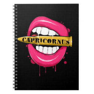 Capricornus Zodiac Sign Birthday Dezember Notizblock