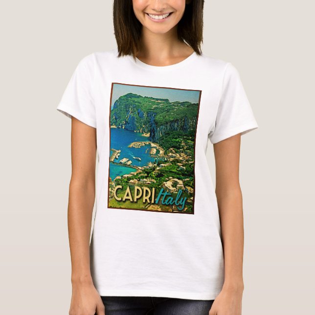 Capris Italy Vintage Travel T-Shirt (Vorderseite)